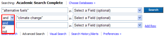 Combining Search Terms