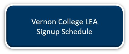 Vernon College LEA Signup Schedule link